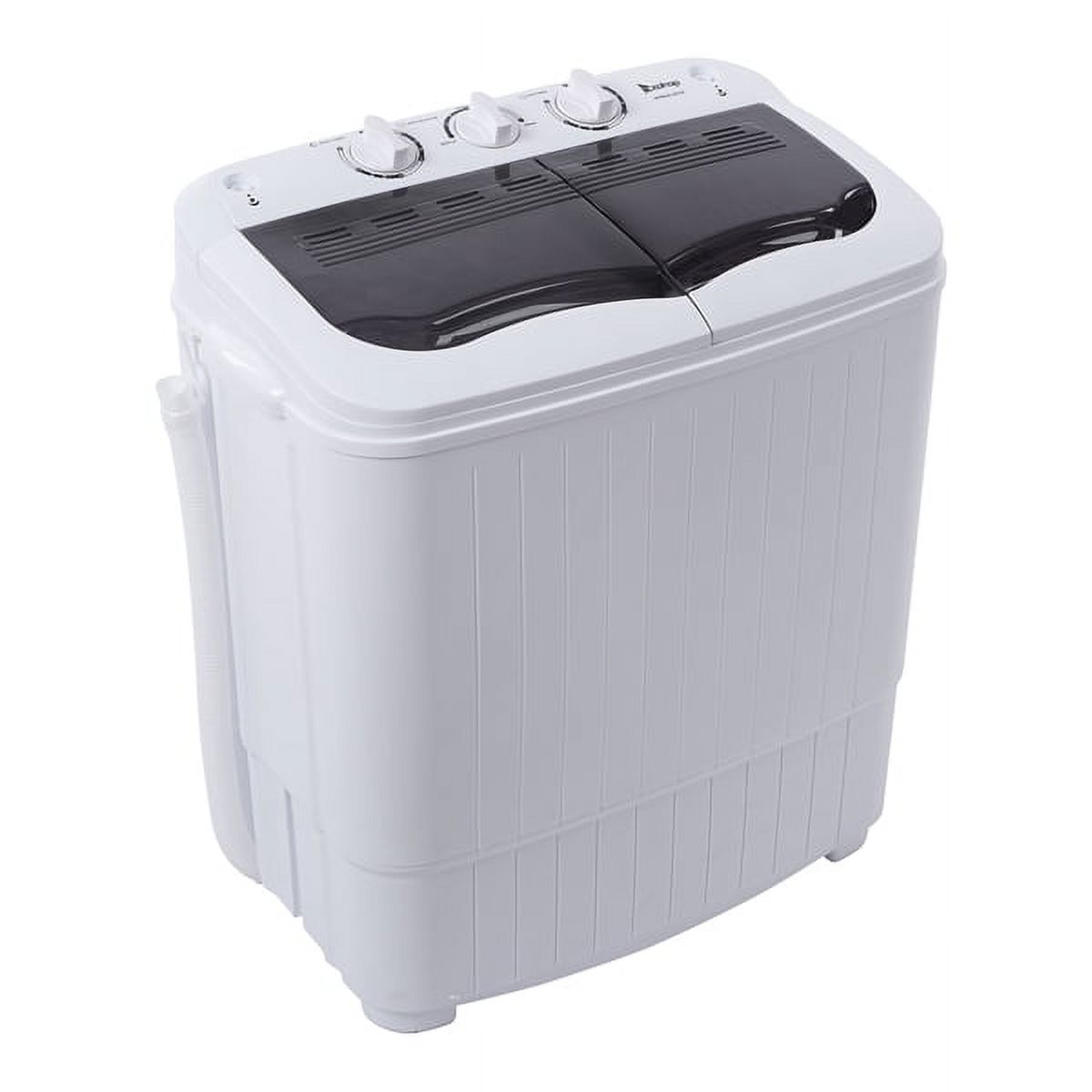 Washing Machine, Portable Clothes Washing Machines, 14.3lbs Wash,  Semi-Automatic Laundry Machine, Compact Washer for Apartment, Camping,  Dorms and RV